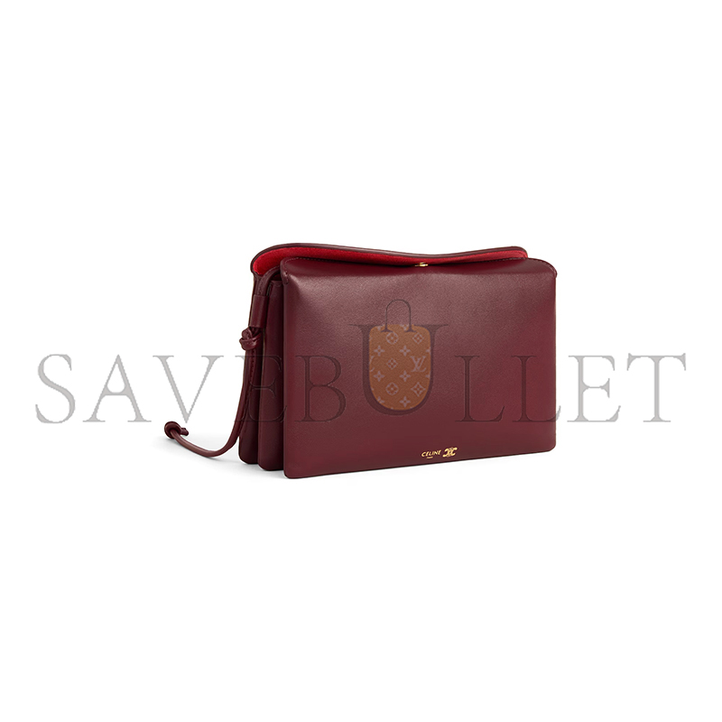 CELINE TRIO FLAP IN SMOOTH LAMBSKIN 10P862O86.28PO (22.5*13*3.5cm)
